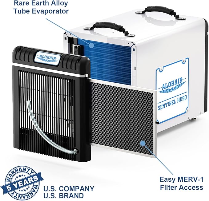 ALORAIR Basement/Crawl Space Dehumidifiers 198 Pint, 90 PPD, Auto Defrosting - Image 8