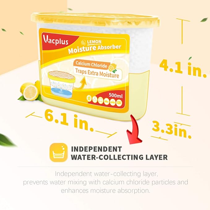 Vacplus Moisture Absorbers 6 Pack, Portable Humidity Absorber Boxes - Image 4