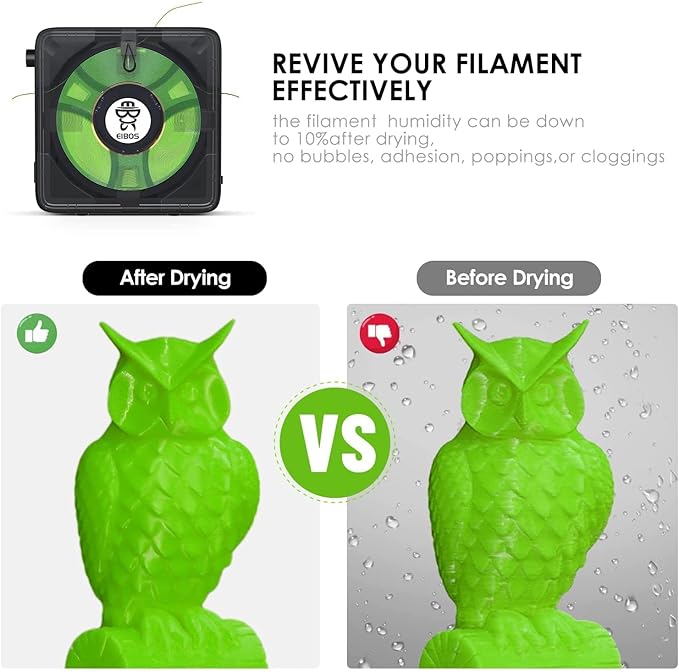 【EIBOS Official】 3D Printer Filament Dryer Easdry, 3D Printer Filament Dry Box - Image 4