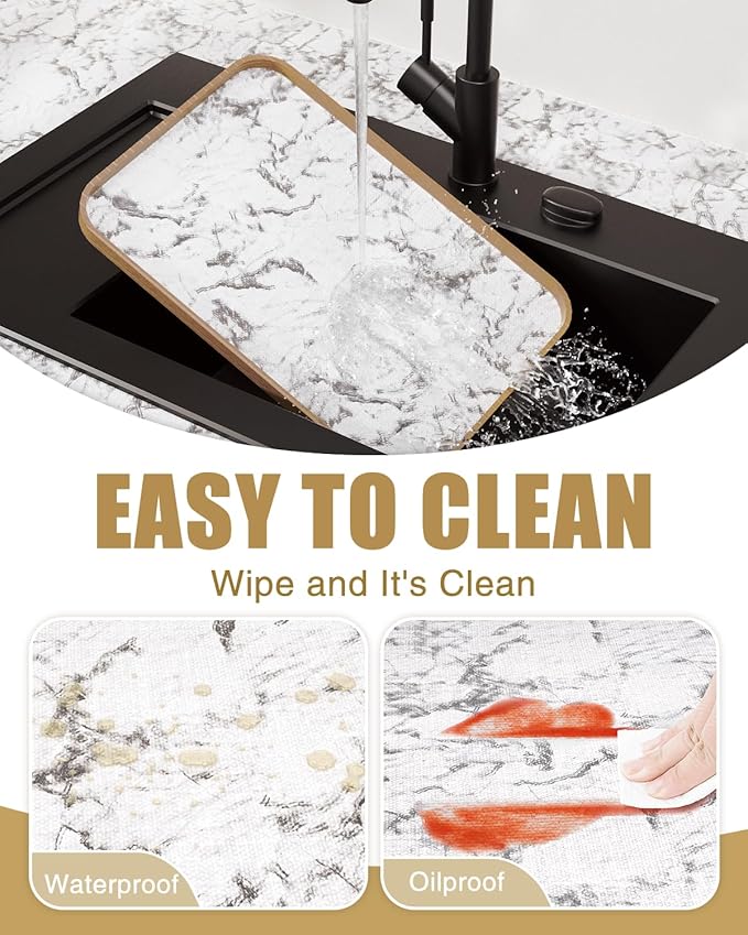Shelf Liners for Kitchen Cabinets Non-Adhesive, Non-Slip Thickened Shelf Paper - Image 5