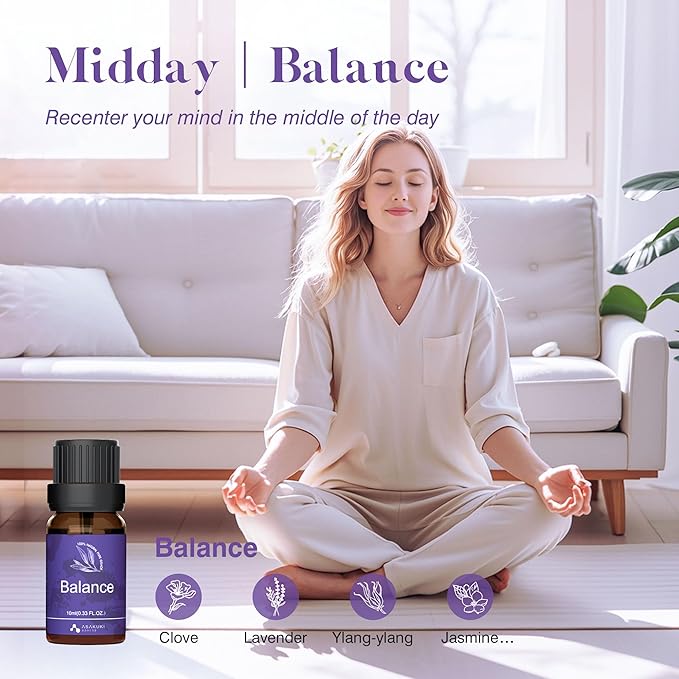 ASAKUKI Essential Oils for Diffuser – 6 Mood Essential Oil Blends for Morning - Image 5