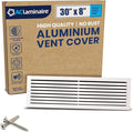 30x8 Inch Air Return Vent Cover Decorative – Premium Aluminum AC Vent Cover by LAMINAIRE