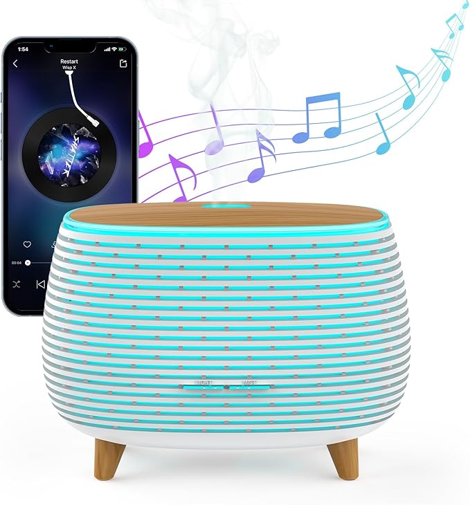 2-in-1 BT Speaker & Ultrasonic Essential Oil Diffuser, Aromatherapy Diffuser by APOMATOT
