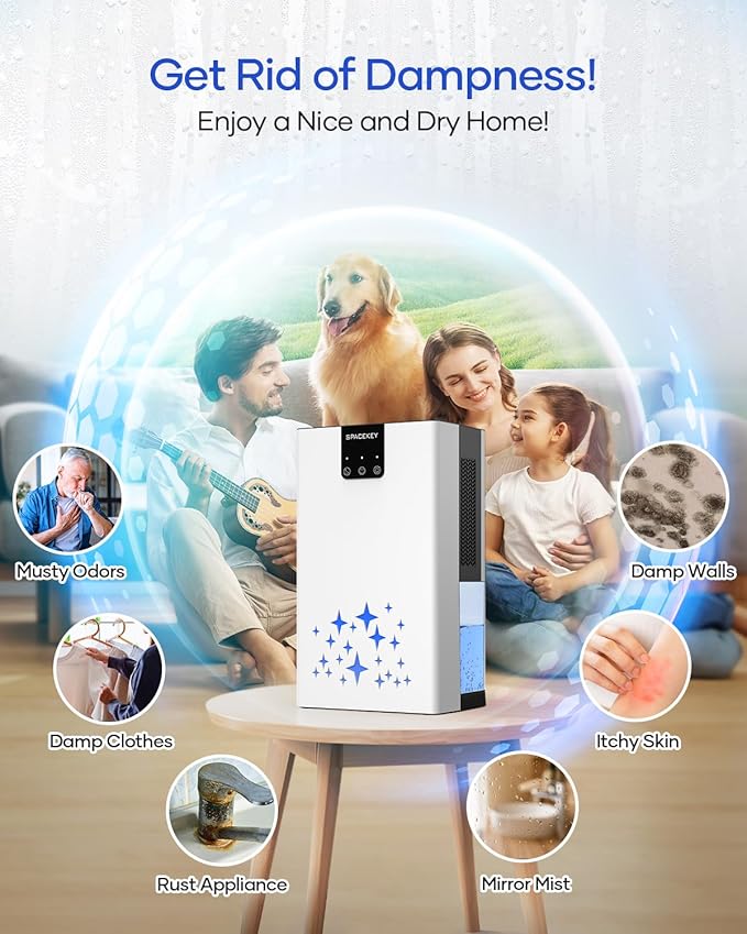 Dehumidifier, 95 OZ Water Tank Dehumidifiers - Image 8