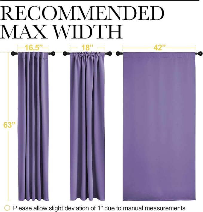NICETOWN Blackout Curtain Panels - Image 7