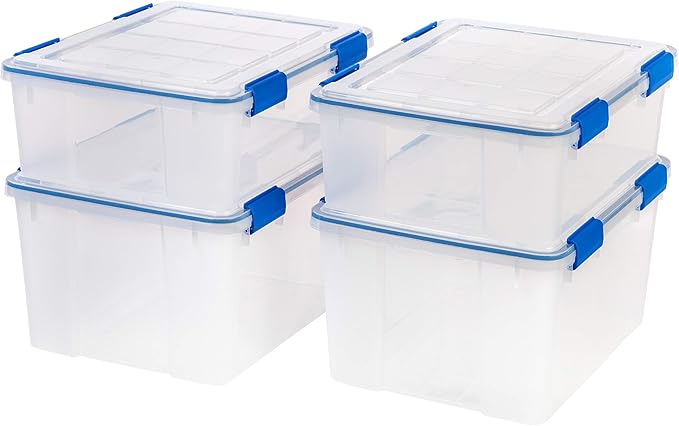 IRIS USA WeatherPro 27 & 44 Qt Storage Bins by IRISUSA