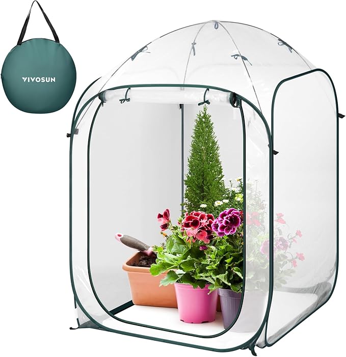 VIVOSUN 39x39x63-Inch Portable Walk-in Greenhouse, by VIVOSUN