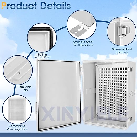 Waterproof Outdoor Project ABS Plastic Junction Box IP67 Weatherproof Dustproof - Image 3
