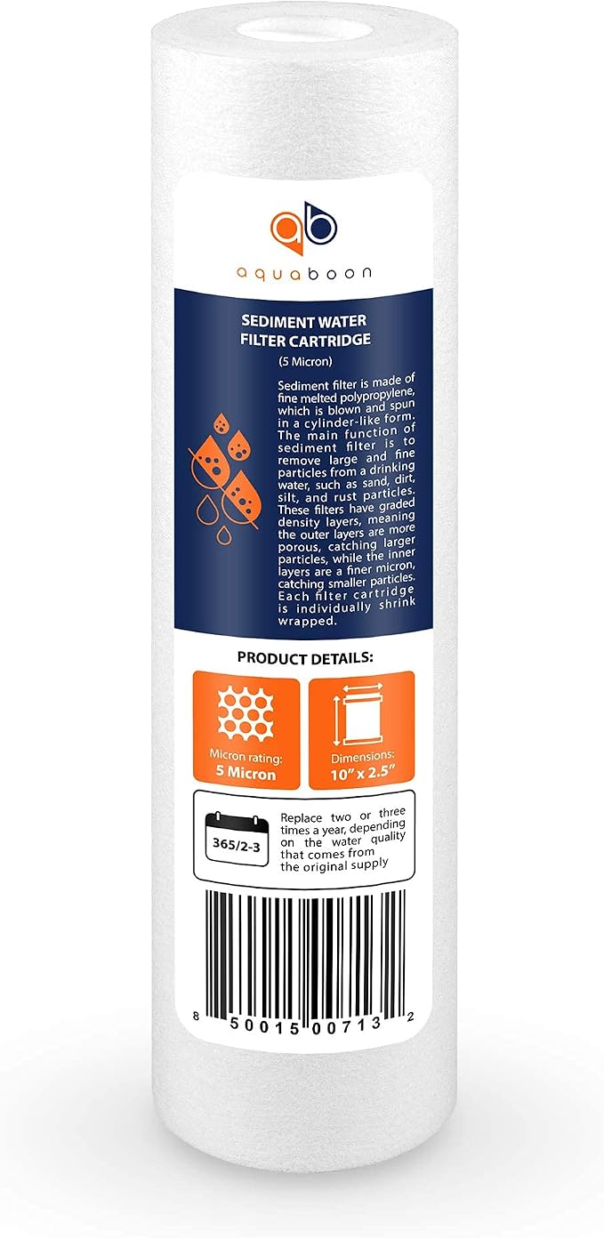 Aquaboon 5 Micron 10 x 2.5 House Water Filters Cartridges - Image 9