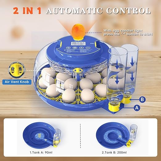 Incubators for Hatching Eggs, 18-Egg Incubator - Image 5