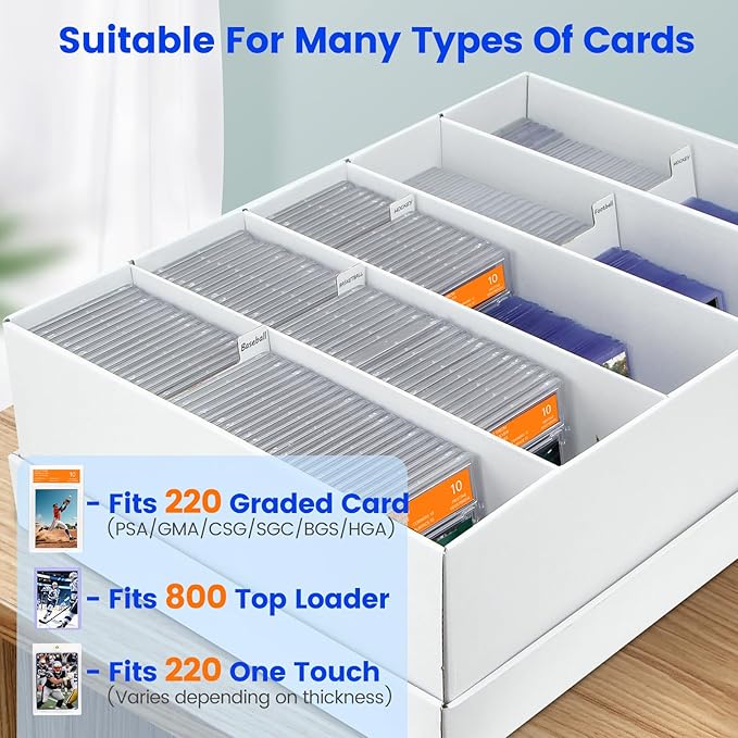 Pulchra 2 Pack Trading Graded Card Storage Box - Image 3