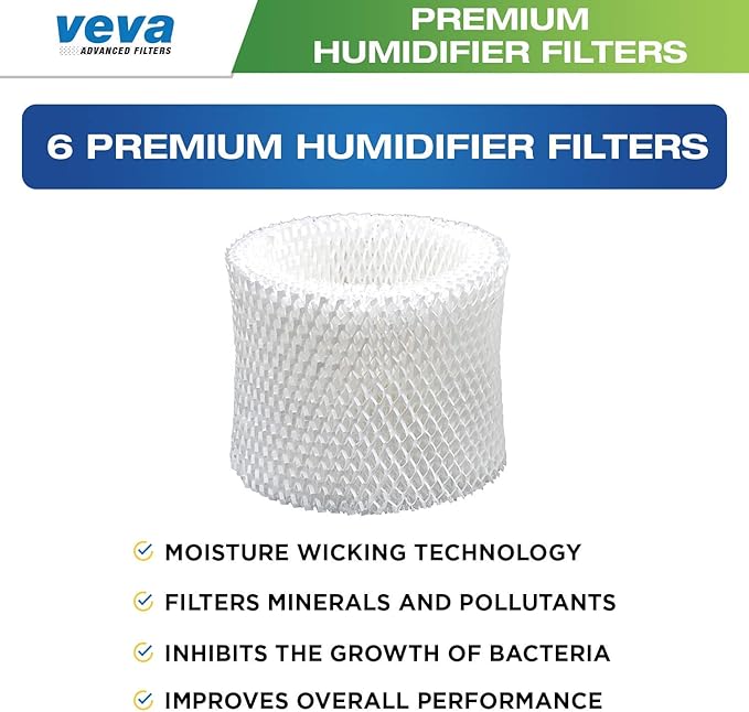 VEVA 6-Pack Premium Humidifier Filters - Image 2