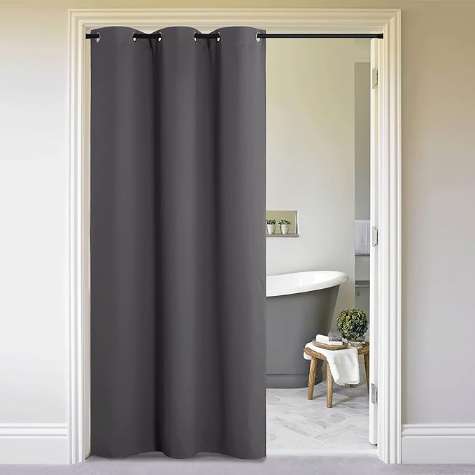 NICETOWN Sliding Door Curtains 96 inch Length, Single Curtain Panel, Insulating by NICETOWN
