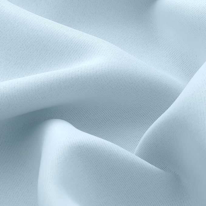 BGment Baby Blue 100% Blackout Curtains - Image 7
