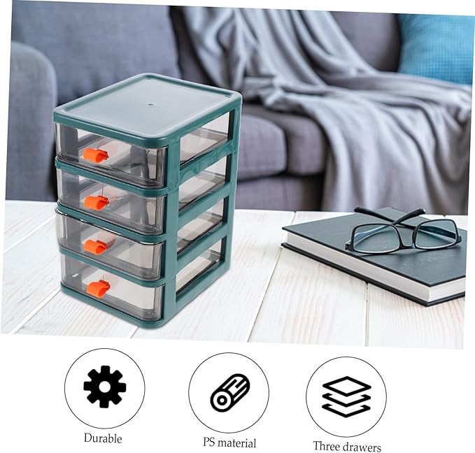 Cosmetic Storage Box Mini Organizer Desk Shelf Organizer Portable Jewelry Box - Image 7