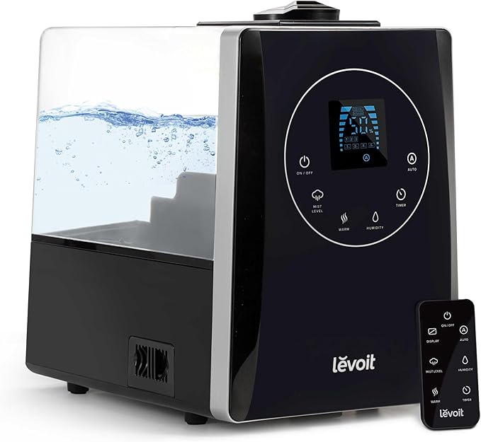LEVOIT LV600HH 6L Warm and Cool Mist Ultrasonic Humidifier, Rapid Humidification by Levoit