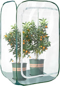 Plant Mini Greenhouse Pop up Frost Protection Enclosure PVC Clear Plant Covers by Hkvoxim