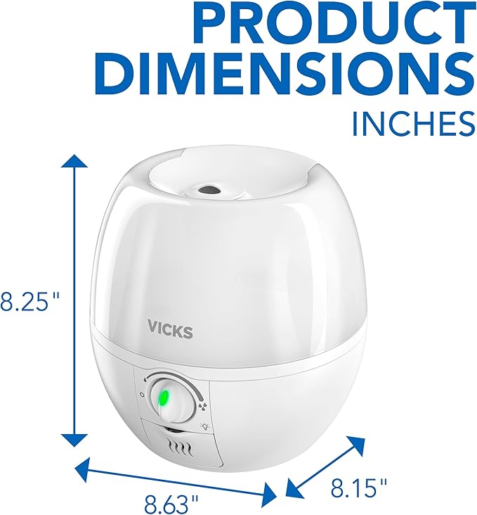 Vicks Humidifier 3-in-1 SleepyTime Cool Mist Humidifier - Image 9