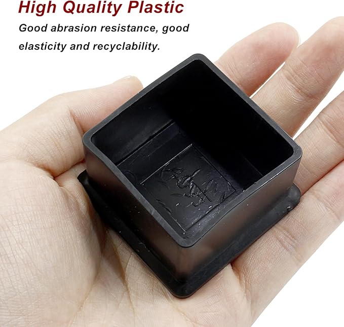 BokWin 4 Pcs Chair Leg Caps 1.6 Inch*1.6 Inch Square Furniture Floor Protectors - Image 3