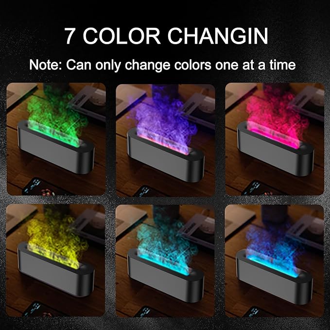 Colorful Flame Fire Diffuser Humidifier, 7 Colors Changing Oil Diffuser - Image 7