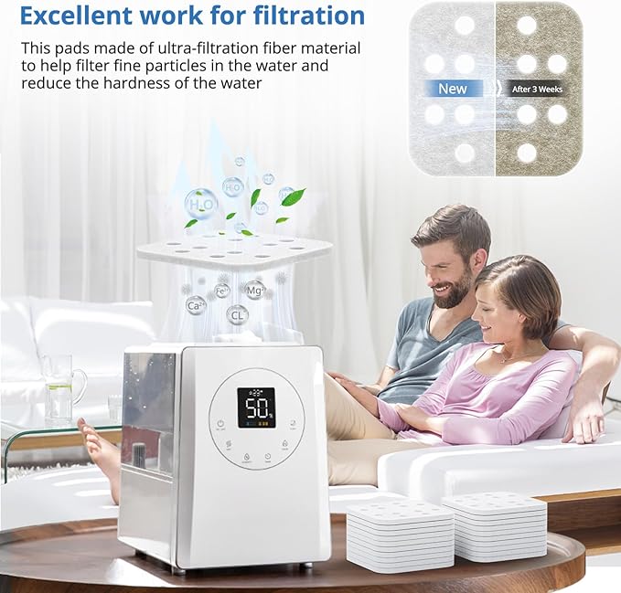 Humidifier Mineral Absorption Pad 20 Pack, Replacement Filter Compatible - Image 3