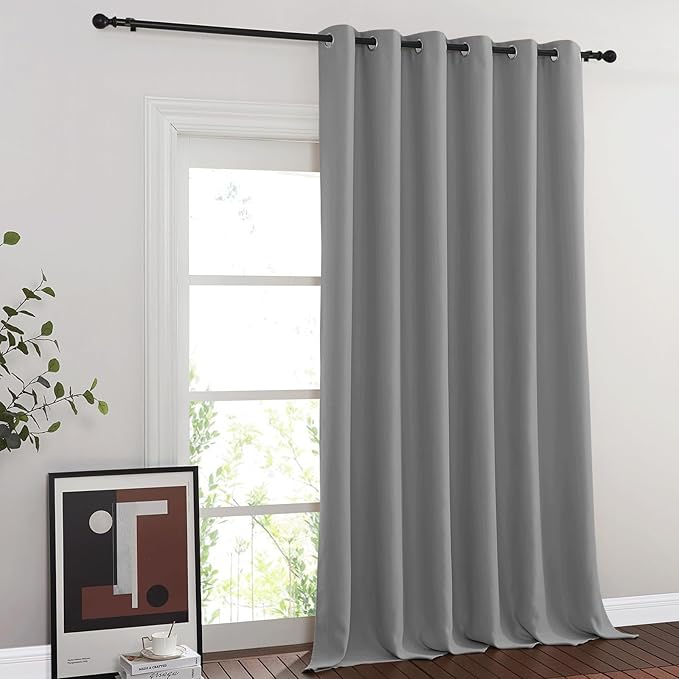 NICETOWN Blackout Sliding Glass Door Curtains, Room Darkening Thermal Insulated by NICETOWN