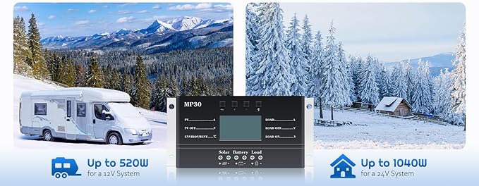 Solar Charge Controller 30A 12V/24V PWM Negative Ground Solar Charge Controller - Image 7