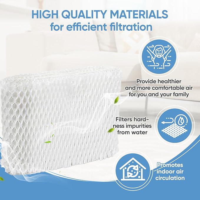 4 Pack HAC-504 Humidifier Wicking Filter Compatible - Image 6