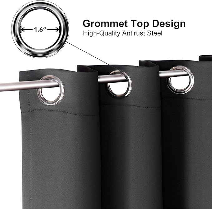 ChrisDowa Grommet Blackout Curtains - Image 2