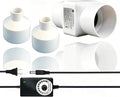 3/4'' 20 mm Inline Duct Fan, 6W 22 CFM Ventilation System High Efficiency by ACEDUROBLA