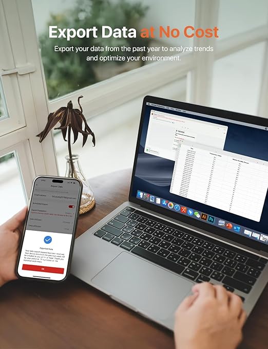 X-Sense WiFi Thermometer Indoor Hygrometer, Digital Temperature Sensor - Image 9