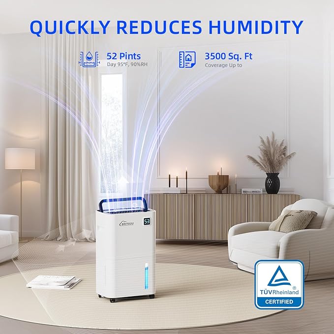 Britsou 50 Pints Dehumidifier for Basement - Image 2