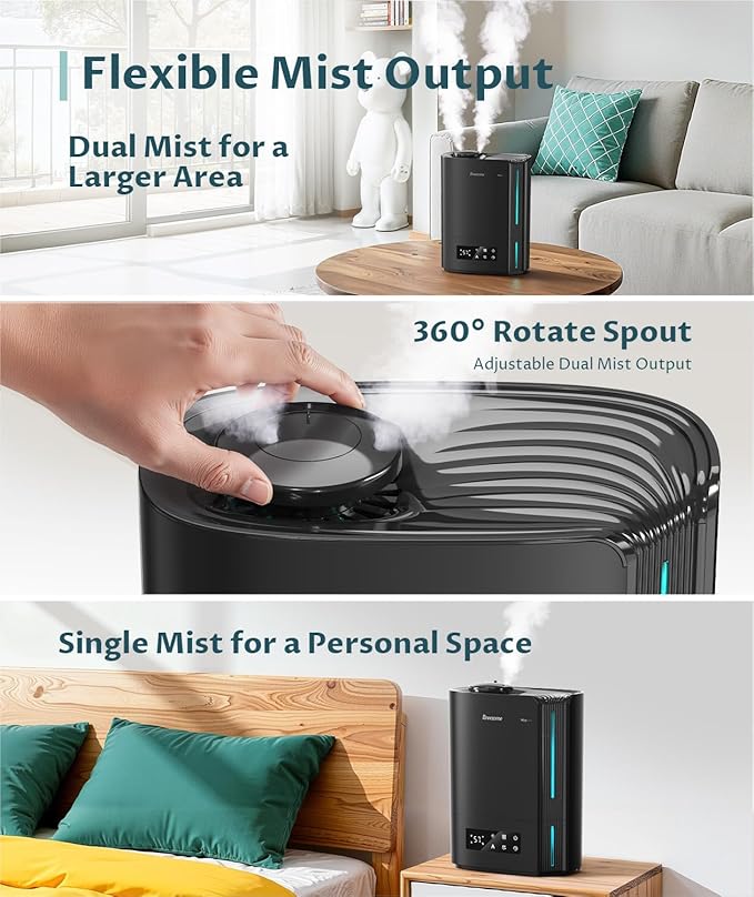 BREEZOME 6L Humidifiers for Bedroom Large Room & Essential Oil Diffuser - Image 6