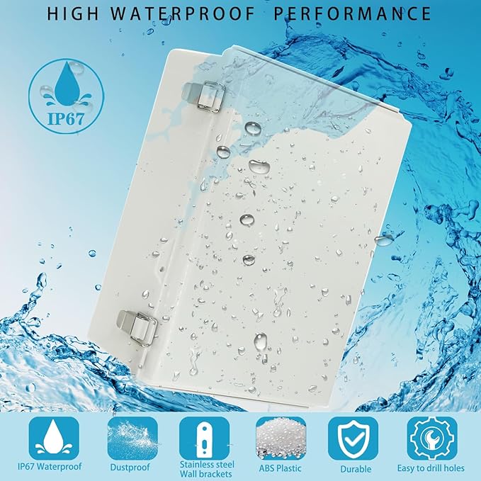 Outdoor Waterproof Electrical Box Junction Box Weatherproof IP67 ABS Plastic - Image 6