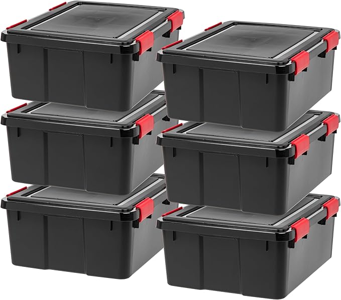 IRIS USA WeatherPro 31 Qt Storage Bins by IRISUSA