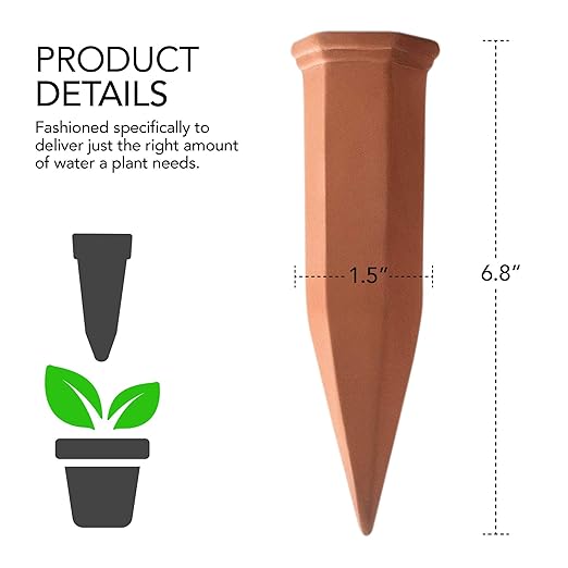 Modern Innovations Ceramic Terracotta Self Watering Spikes Vacation Automatic - Image 4