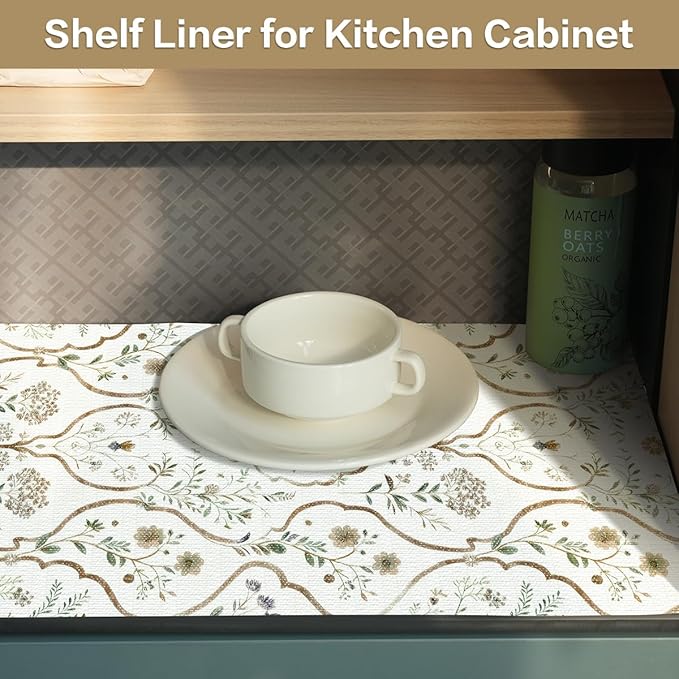 Drawer and Shelf Liner for Kitchen Cabinets Non-Adhesive Drawer Liners Strong - Image 8