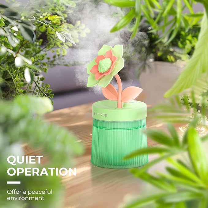 Gardenia Small Humidifier for Plant, Cool Mist Mini Humidifiers for Bedroom - Image 6