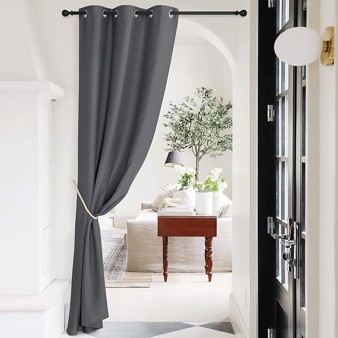 NICETOWN Blackout Doorway Curtains Privacy, Grommet Closet Curtain - Image 2