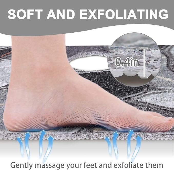 Square Shower Mat Non Slip: 24x24 Inch Extra Large Shower Mats - Image 3