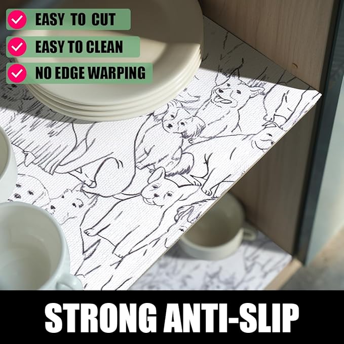 Animal Shelf and Drawer Liner for Cabinets, 12IN x 20FT Non-Adhesive and Strong - Image 3