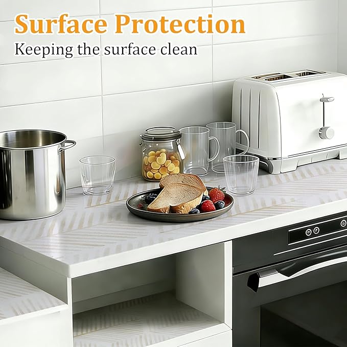Drawer and Shelf Liner for Kitchen Cabinet, Tool Box Hexagon Waterproof Non - Image 5