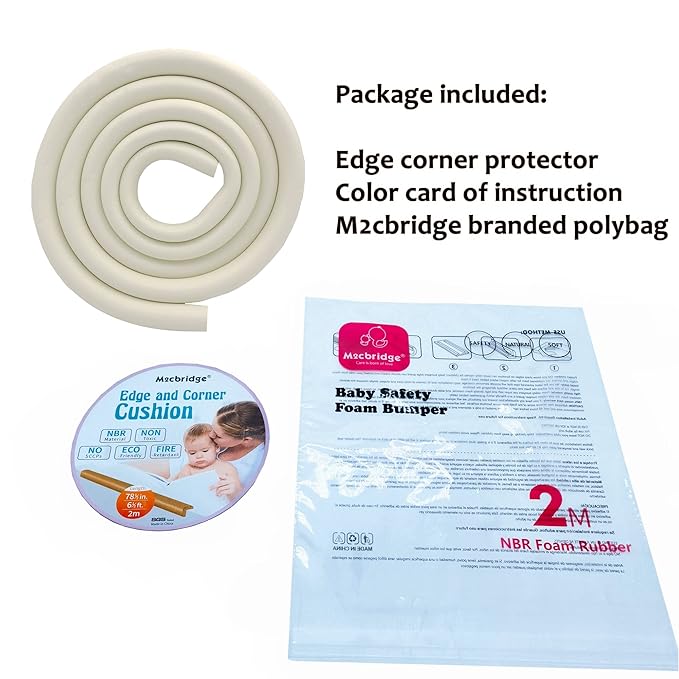 M2cbridge U Shape Extra Thick Furniture Table Edge Protectors Foam 6.5 Ft - Image 7