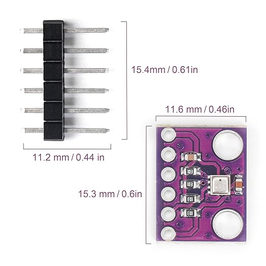 1PC BME280 3.3V Sensor Module Atmospheric Pressure Temperature Humidity Sensor - Image 3