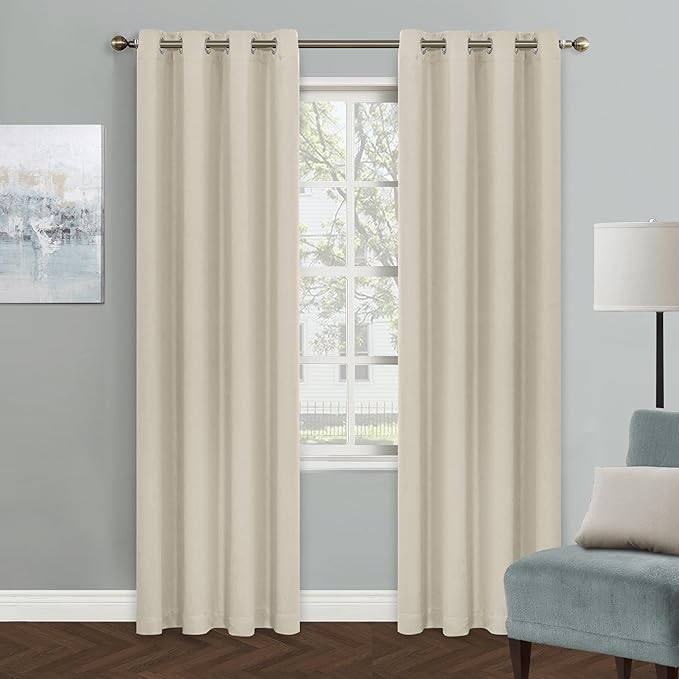 MYSKY HOME Beige Blackout Curtains by MYSKYHOME