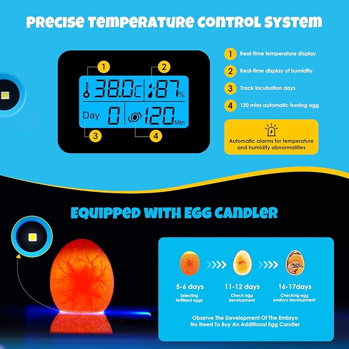 25 Egg Incubator Digital Poultry Hatcher Machine - Image 4