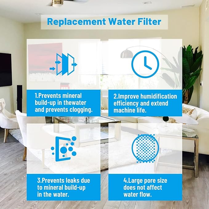 Humidifier Replacement Filters for Levoit Capture Fine Particles in Water Tank - Image 4