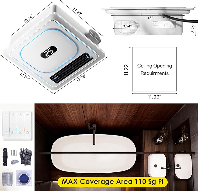 BSEED Bathroom Exhaust Fan - Image 9