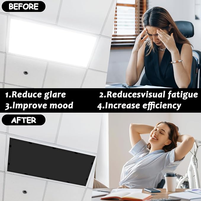 4 Pcs Fluorescent Light Covers - Image 3