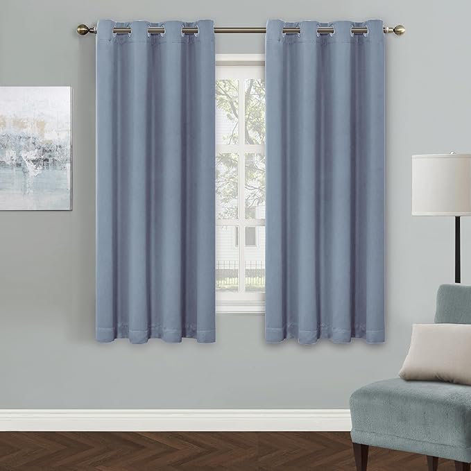MYSKY HOME Blue Blackout Curtains by MYSKYHOME